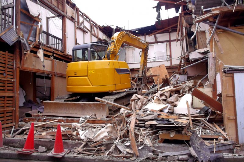 Demolition Equipment at Work