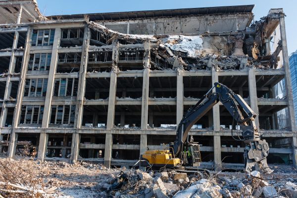 Commercial Building Demolition in Hilliard