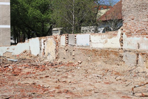 Brick Wall Demolition in Hilliard