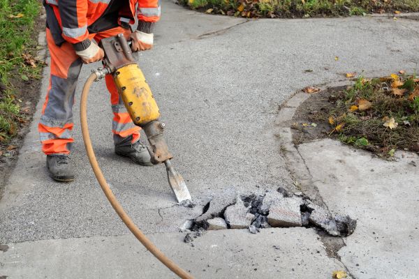 Concrete Sidewalk Removal in Hilliard