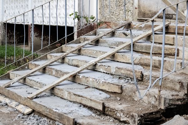 Staircase Demolition in Hilliard